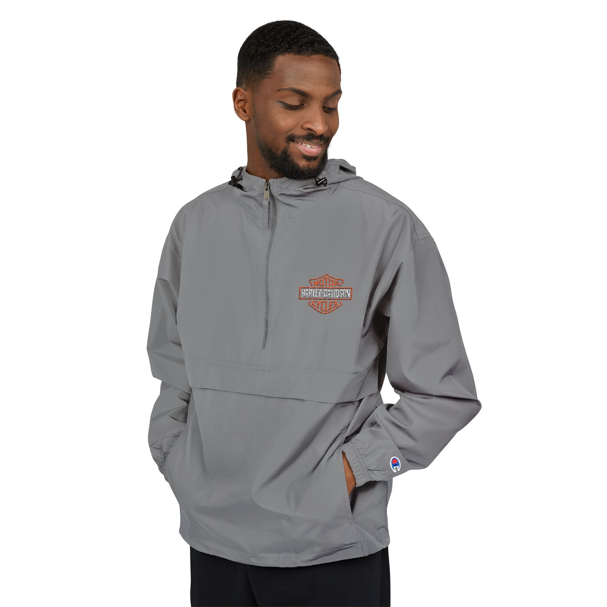 Harley Davidson Embroidered Anorak Jacket