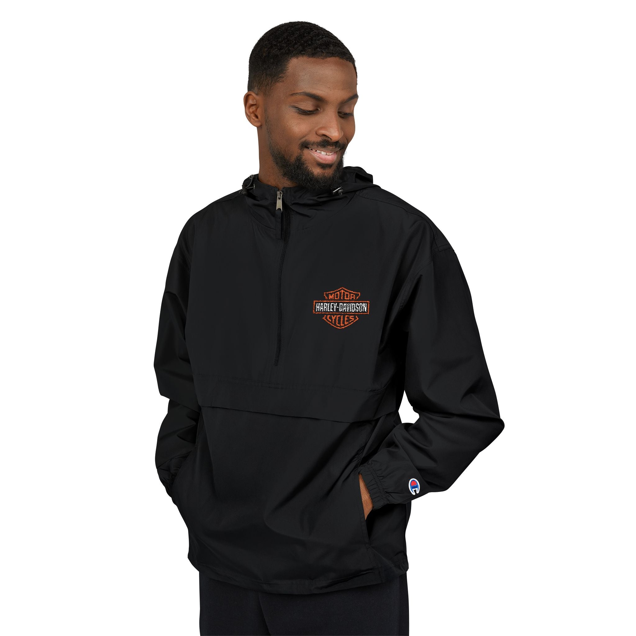 Harley Davidson Embroidered Anorak Jacket
