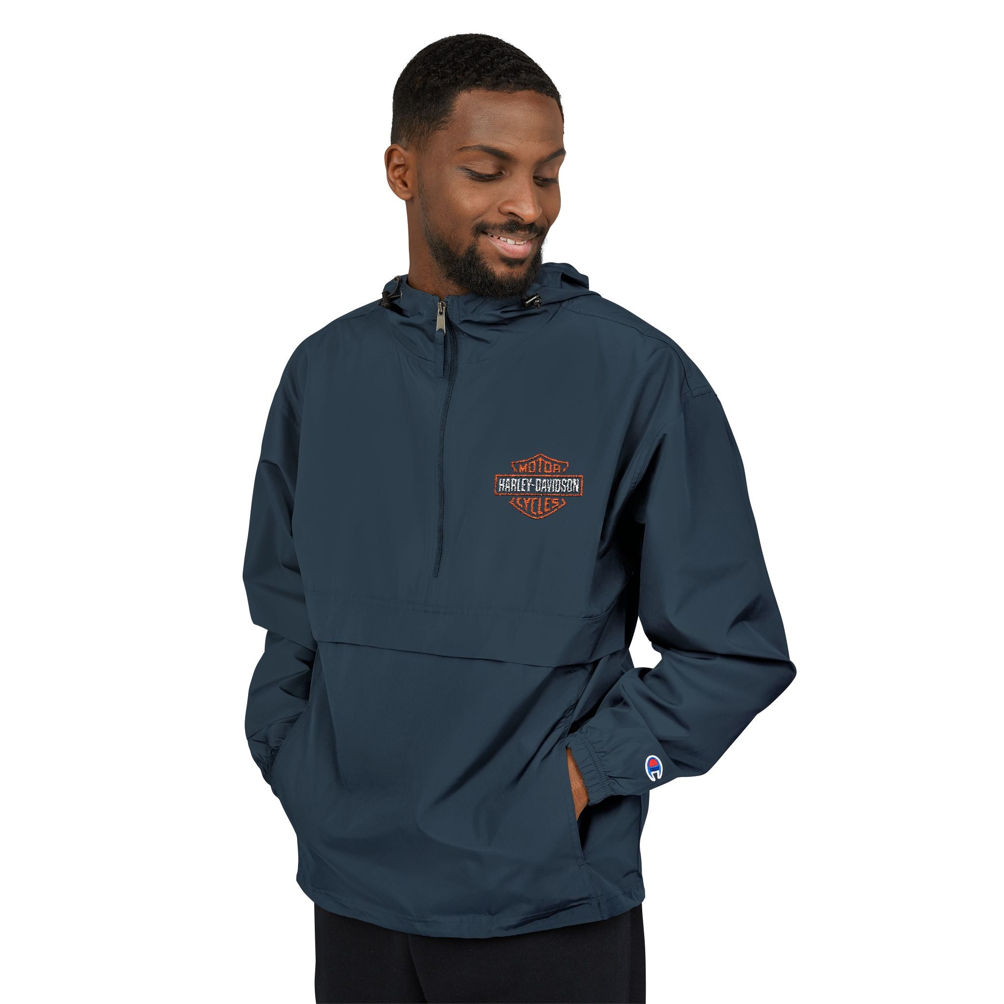 Harley Davidson Embroidered Anorak Jacket