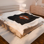 Harley Davidson Velveteen Plush Blanket, Bed Cover Throw