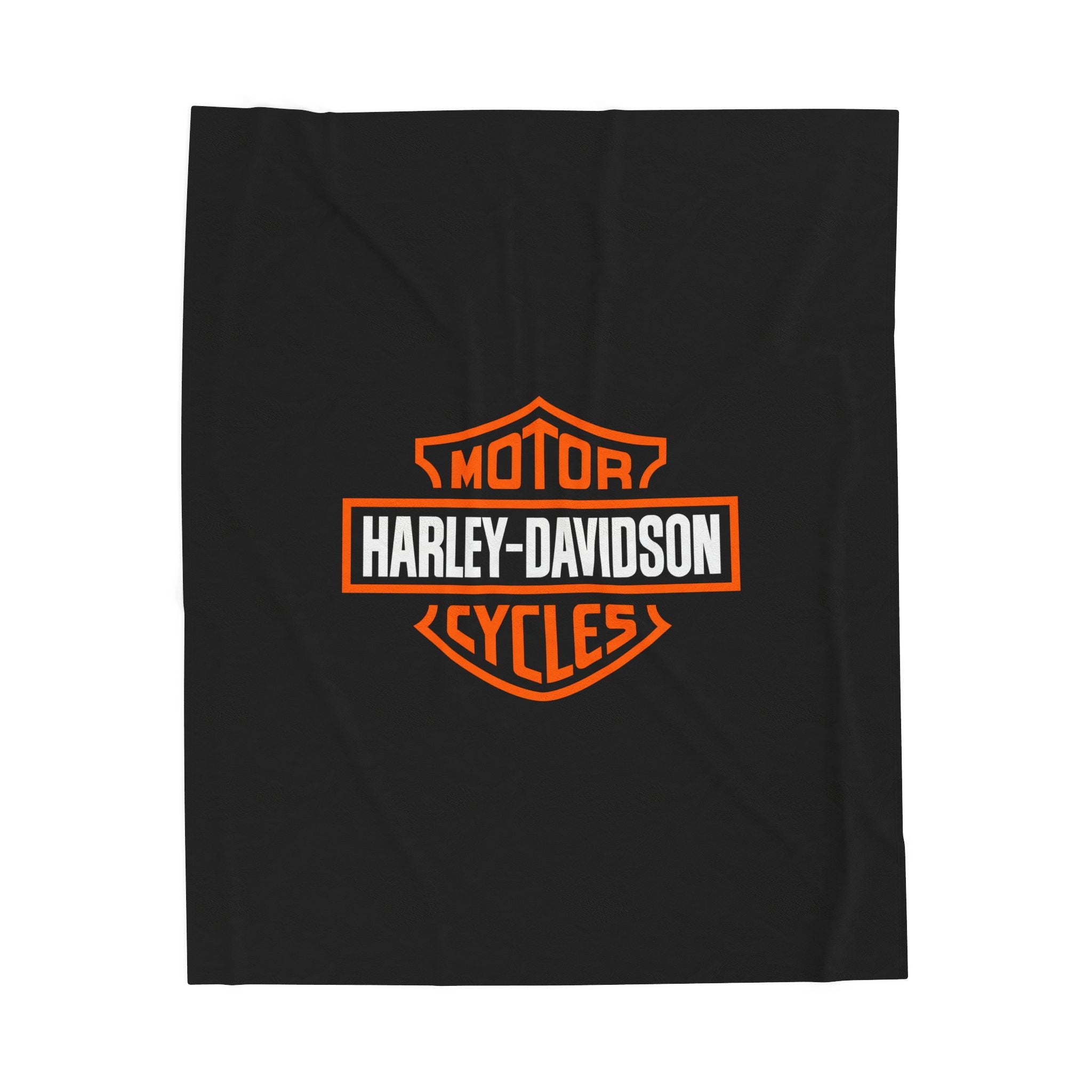 Harley Davidson Velveteen Plush Blanket, Bed Cover Throw