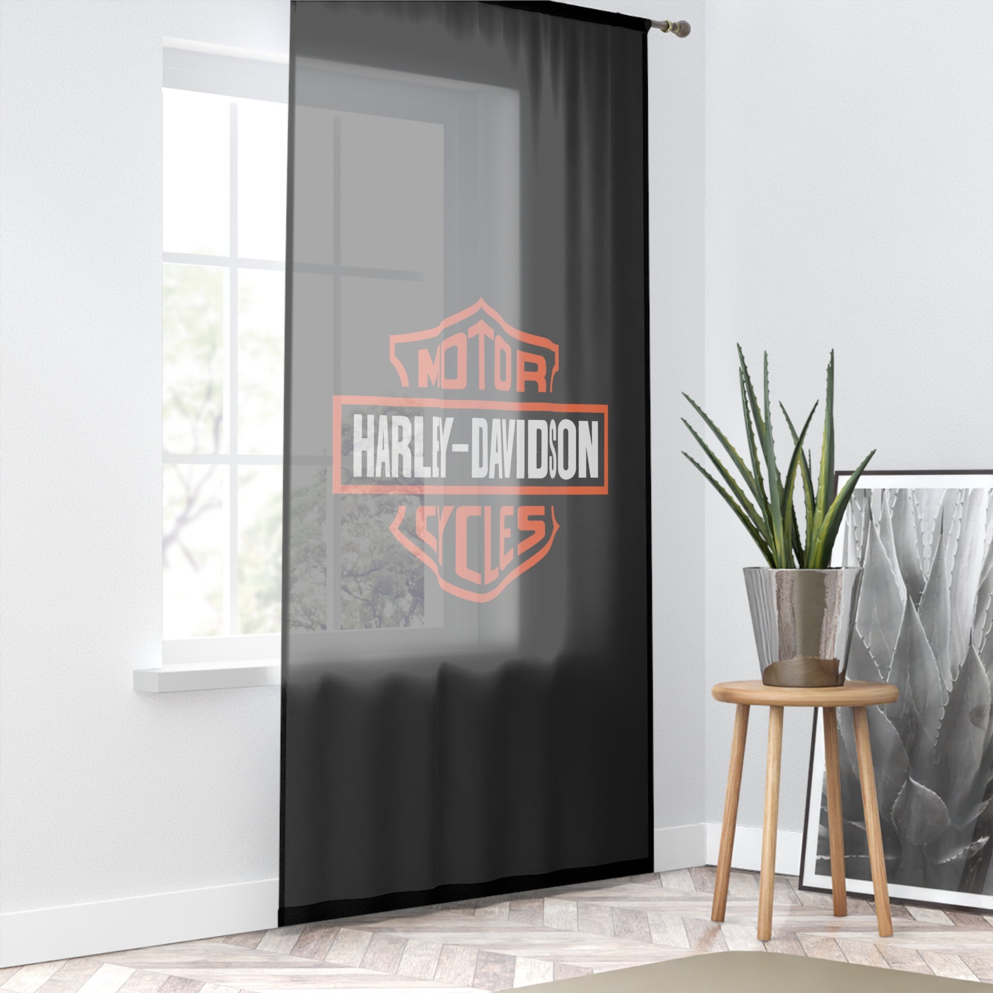 Harley Davidson Window Curtain