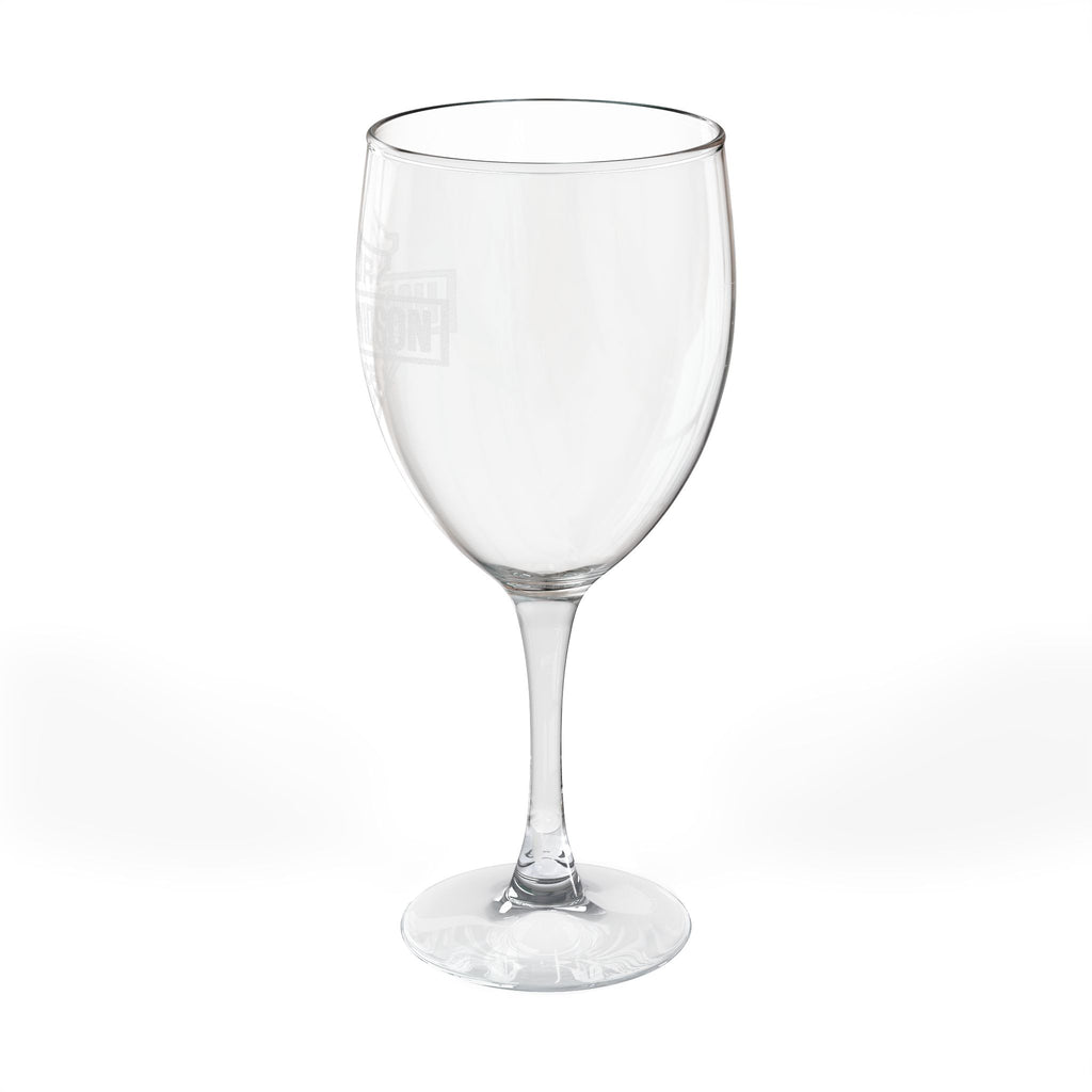 Harley Davidson Engraved Wine Glass