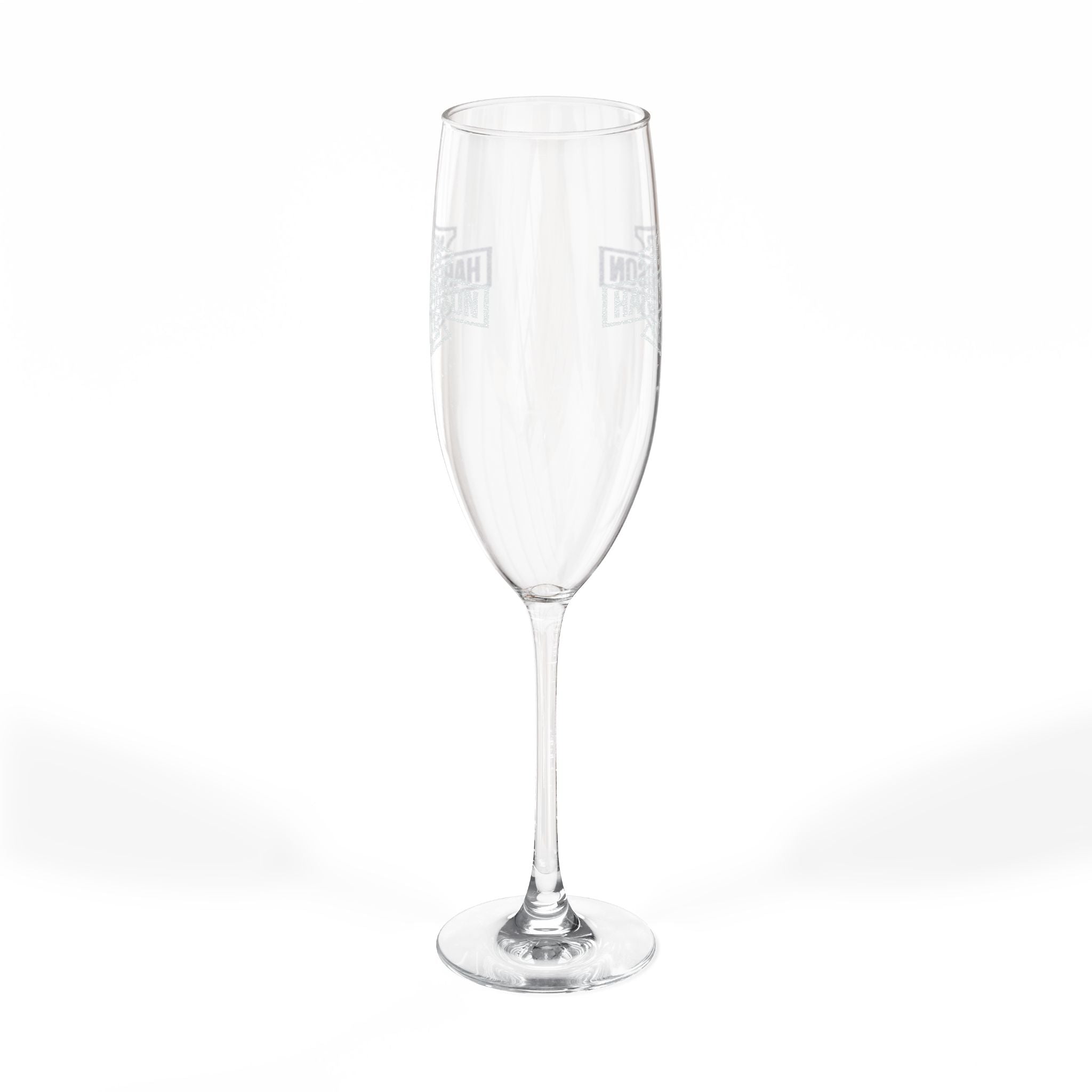 Harley Davidson Engraved Champagne Flute