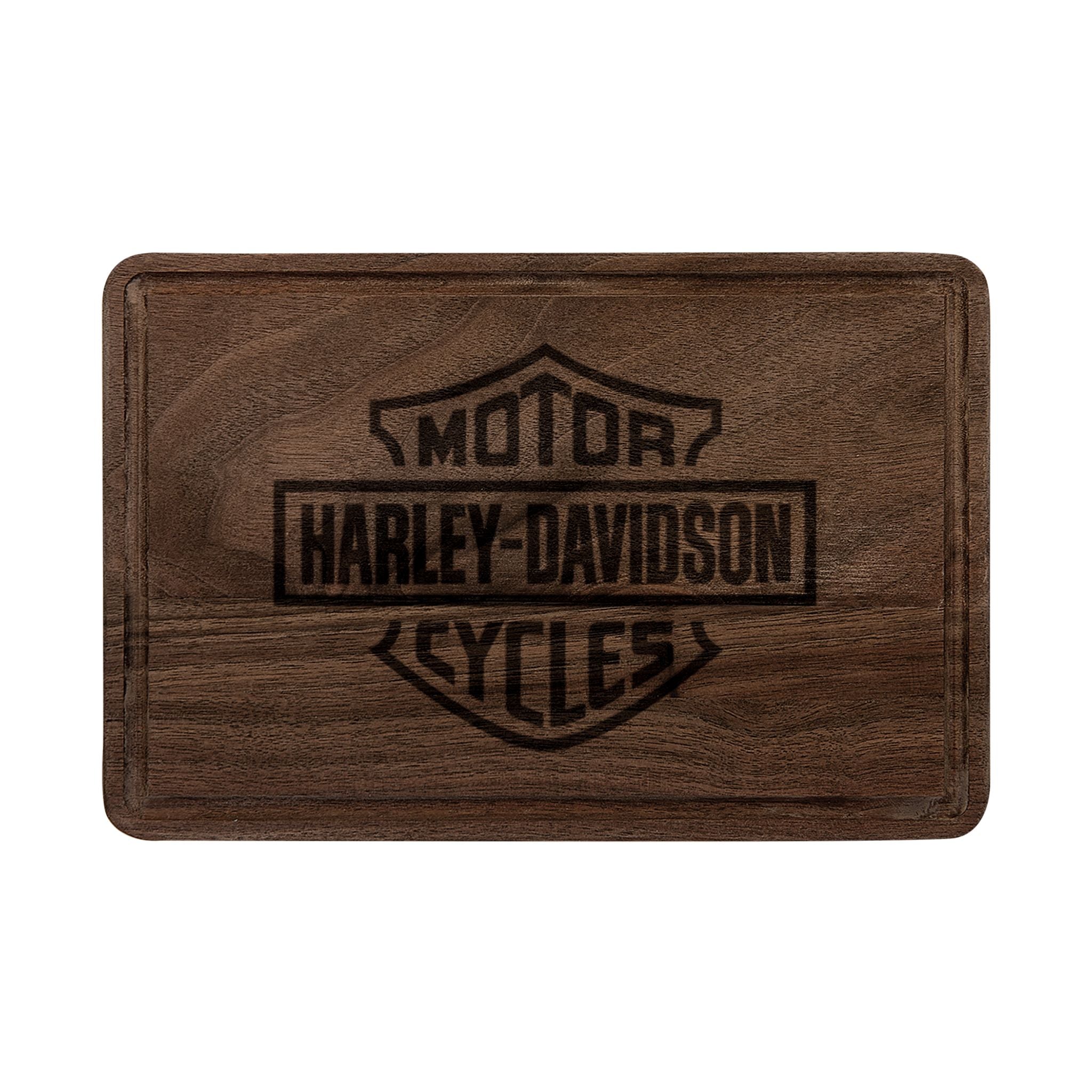 Harley Davidson Engraved Wooden Cutting Board
