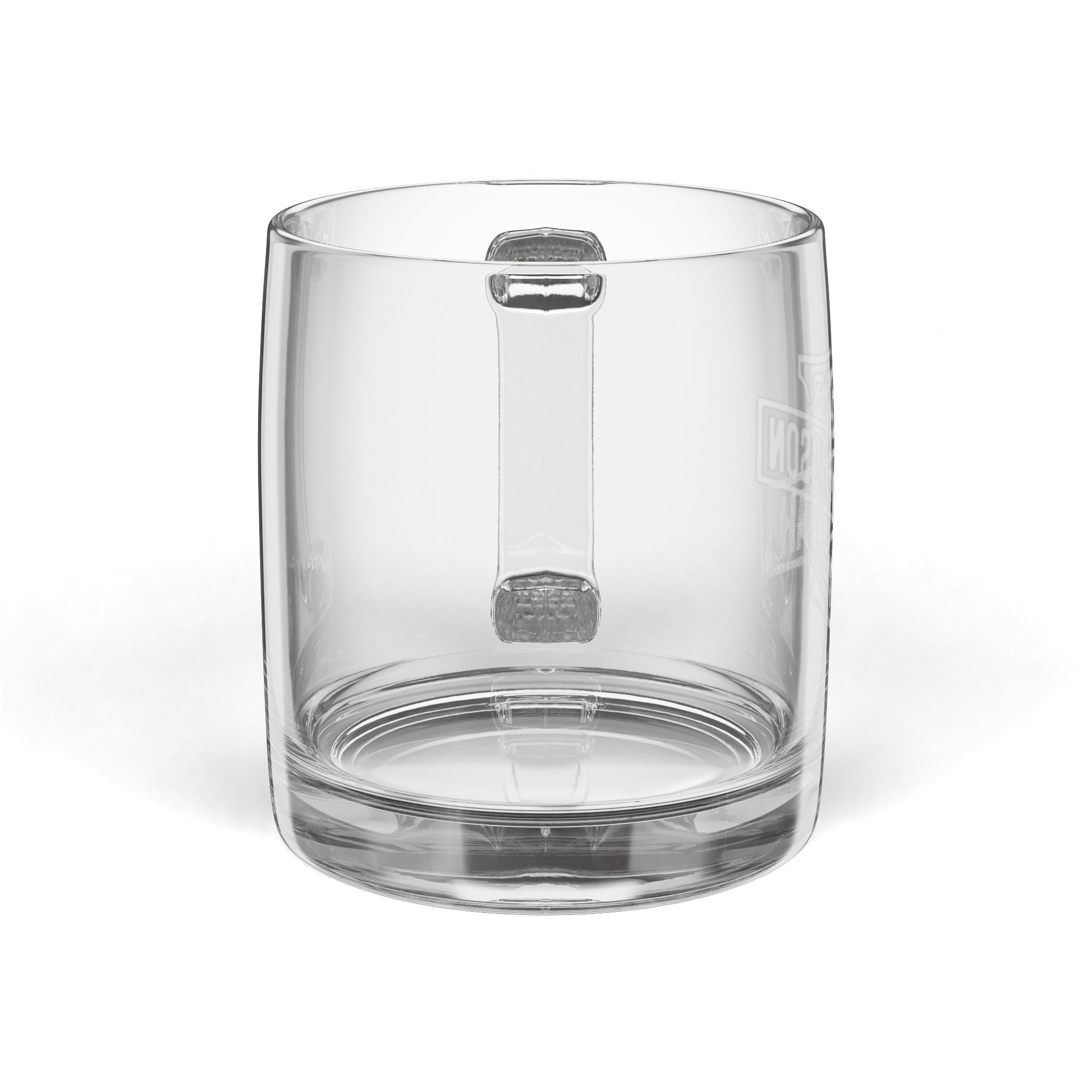 Harley Davidson Engraved Glass Mug
