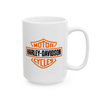 Harley Davidson White Mug
