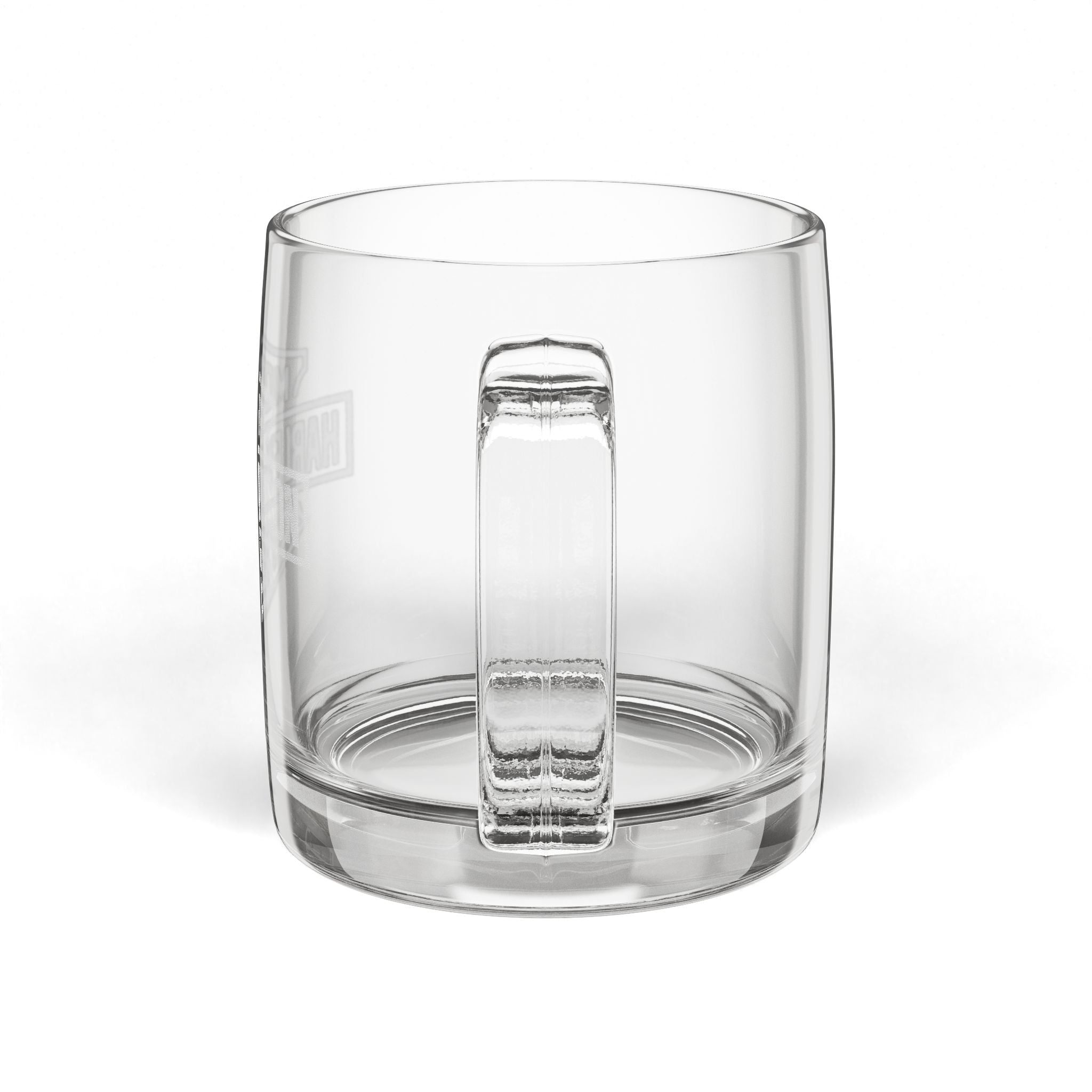 Harley Davidson Engraved Glass Mug